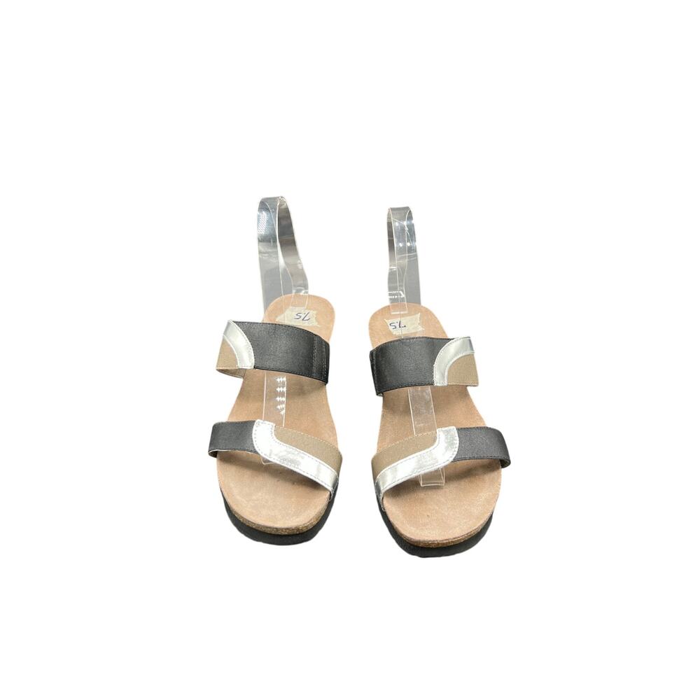 🩴 NAOT Women’s 7.5 Black Strappy Sandals Comfort Footbed Made Israel Minimalist - Picture 2 of 6